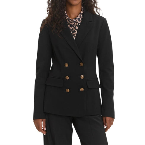 Blazer Donna doppiopetto, con patte, in misto viscosa